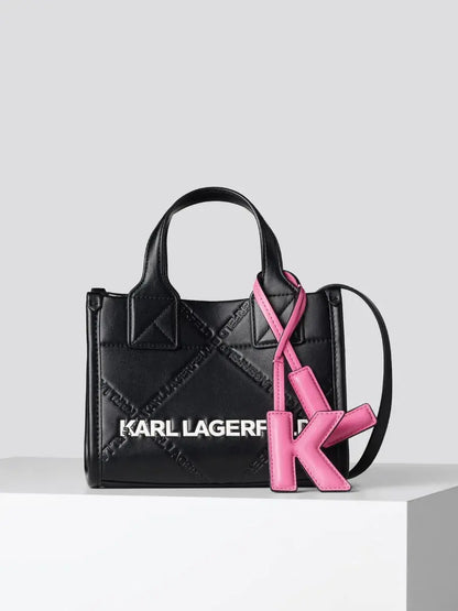 Skuare embossed small tote bag