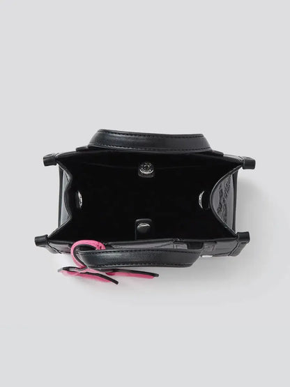 Skuare embossed small tote bag