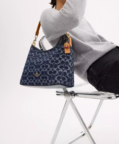 Laurel Shoulder Bag In Signature Denim