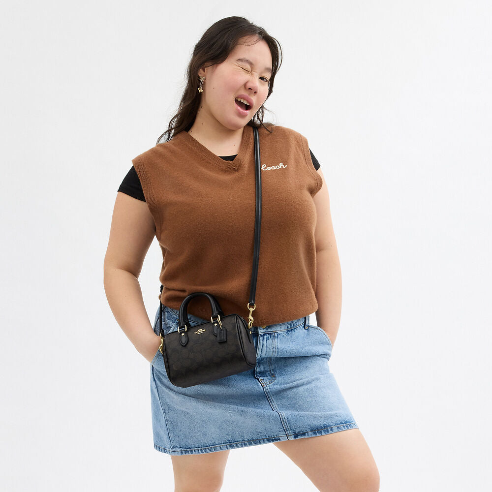 Mini Rowan Crossbody Bag In Signature Canvas