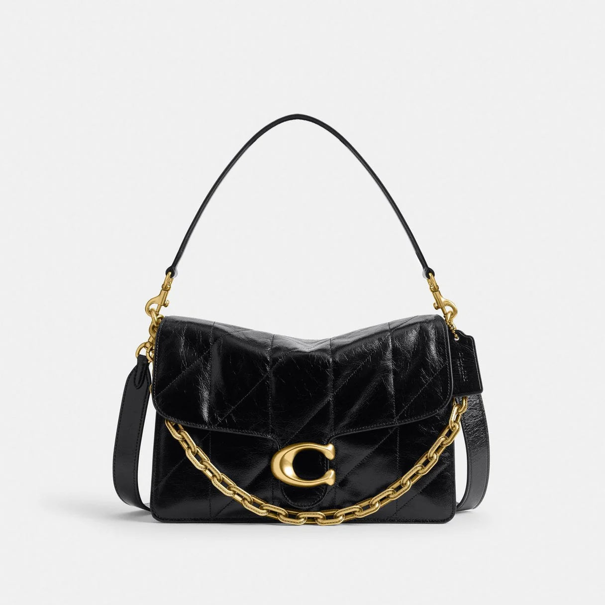 Chain Tabby Shoulder Bag With Quilting