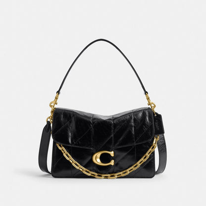 Chain Tabby Shoulder Bag With Quilting