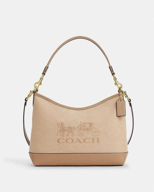 Laurel Shoulder Bag With Horse And Carriage