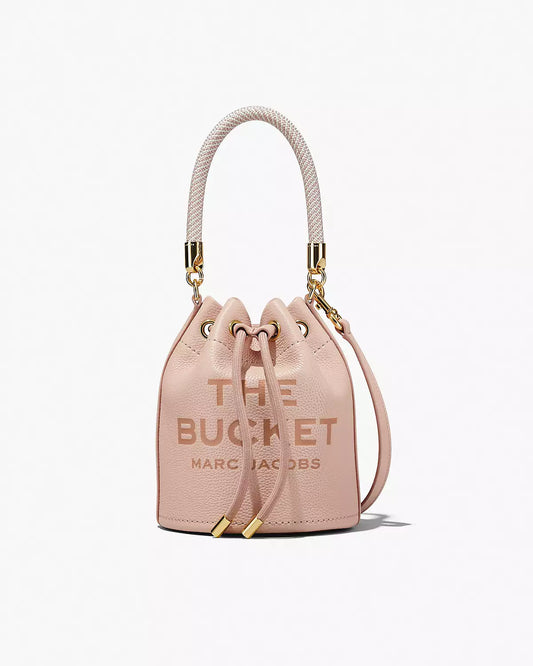 THE MJ LEATHER BUCKET BAG