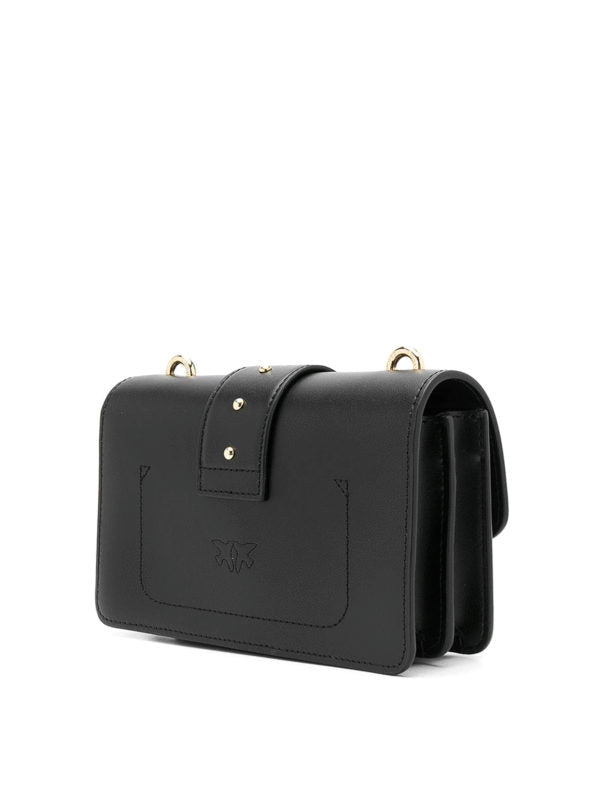 Pinko Love Mini Jewels black leather bag