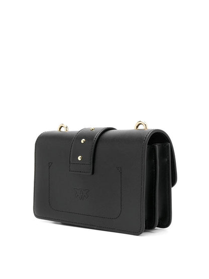 Pinko Love Mini Jewels black leather bag