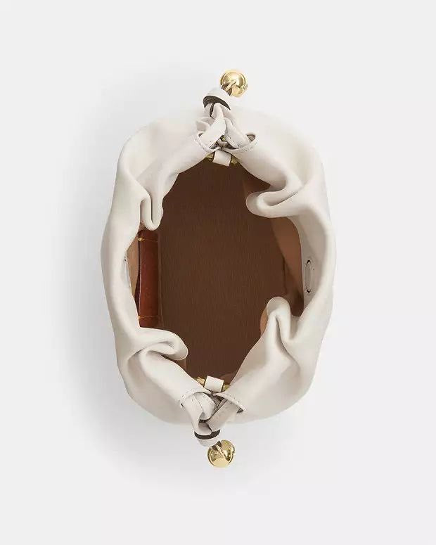 Faye Mini Drawstring Bag With Quilting