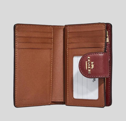 Medium Corner Zip Wallet with floral print