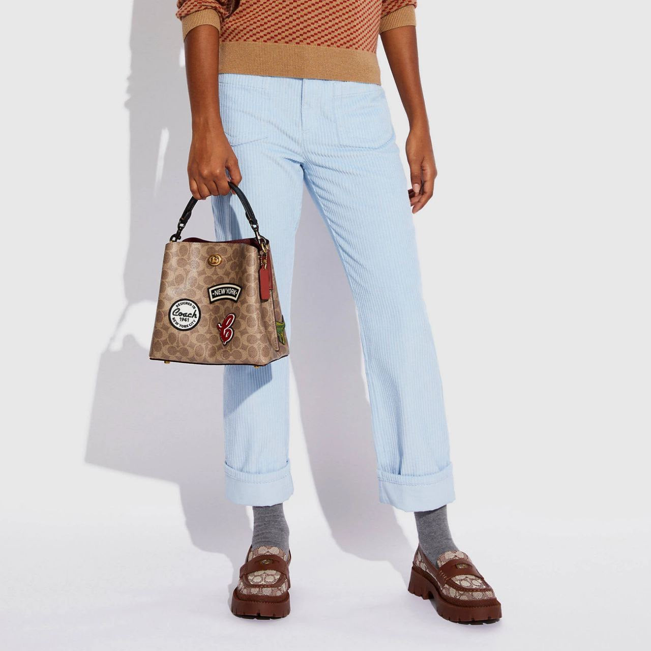 WILLOW SIGNATURE CANVAS PATCHES BUCKET BAG