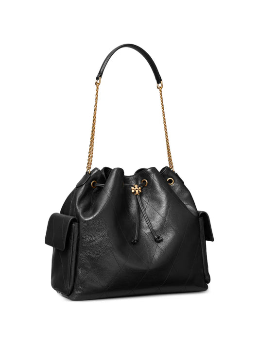 large Charlie quilted drawstring shoulder bag