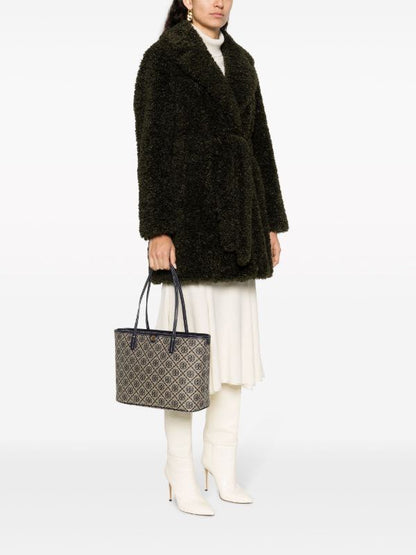 TORY BURCH MONOGRAM ZIP TOTE BAG