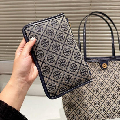 TORY BURCH MONOGRAM ZIP TOTE BAG
