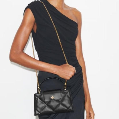 Kira Diamond Quilt Top-Handle Bag