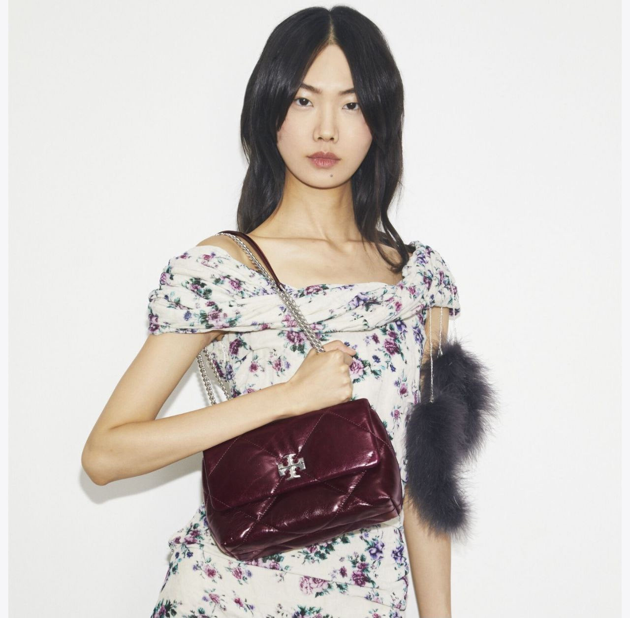 Kira Diamond Quilt Small Convertible Shoulder Bag