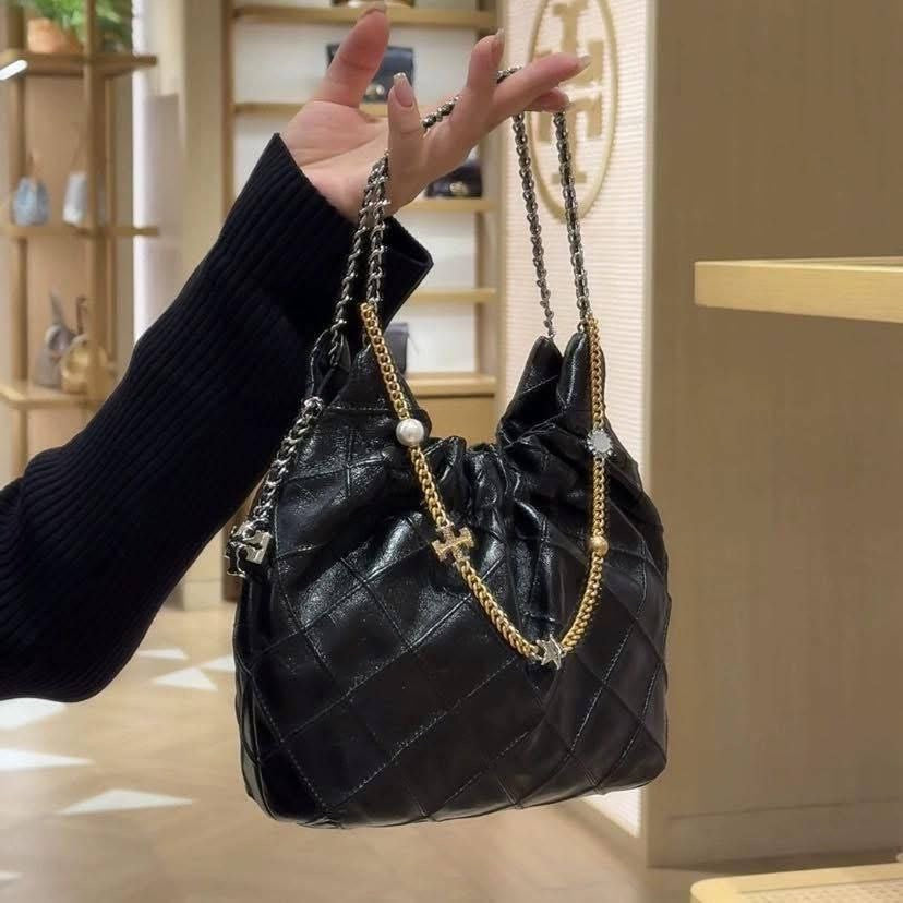 Fleming Distressed Leather Hobo Bag