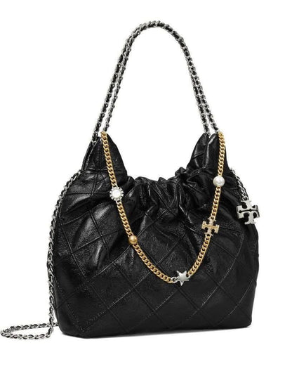 Fleming Distressed Leather Hobo Bag