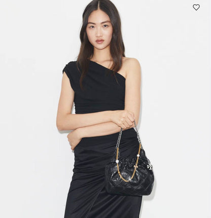 Fleming Distressed Leather Hobo Bag