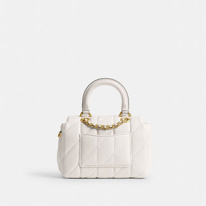 Coach Quilted Tabby 20 shoulder bag in brown nappa leather