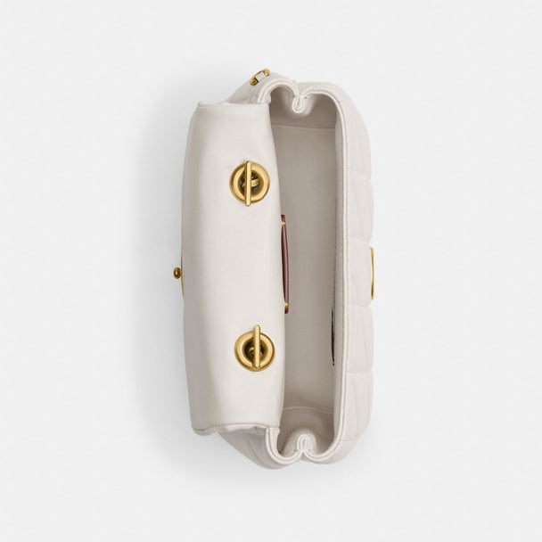 Coach Quilted Tabby 20 shoulder bag in brown nappa leather