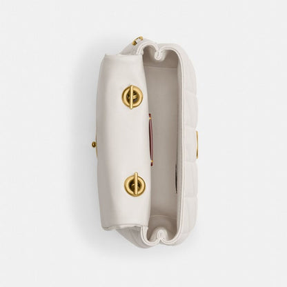 Coach Quilted Tabby 20 shoulder bag in brown nappa leather