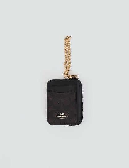 Zip Card Case In Signature Canvas